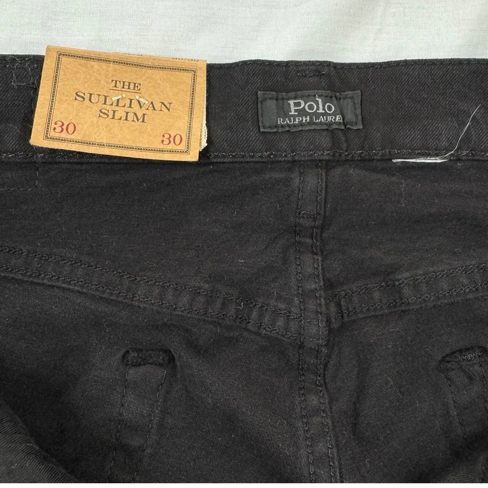 Polo Ralph Lauren Sullivan Slim Jeans Mens 30x30 Classic Denim Slim Black Casual